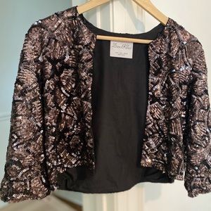 Zara Knit sequinned evening jacket